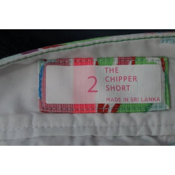Lilly Pulitzer Size 2 The Chipper Shorts 10” Floral Pockets 100% Cotton - Picture 4 of 6